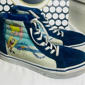 VANS SpongeBob Buddies for Life Classic High-Top Sneakers with zipper